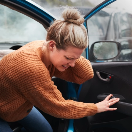 Chiropractic Denver CO Woman In Car Accident